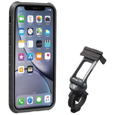 Funda Topeak Ridecase Pro Iphone Xr negro/gris Black/Gray
