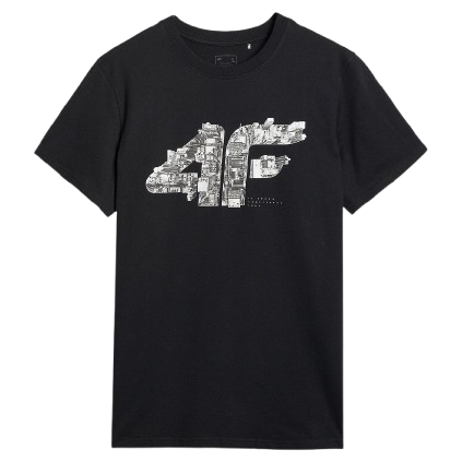 Camiseta de hombre 4F Tshirt M3132 negro DEEP BLACK