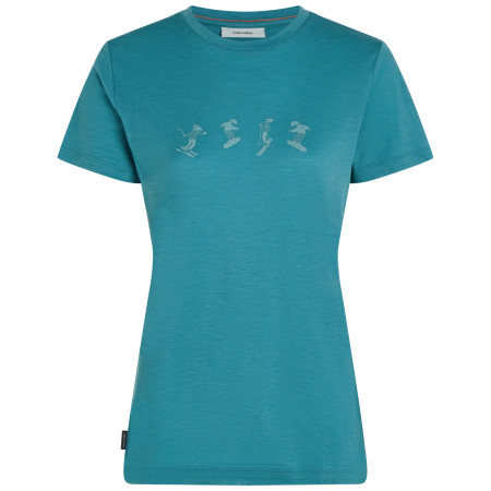 Camiseta de mujer Icebreaker Women Merino 150 Tech Lite SS Tee Snow Day azul claro Topaz