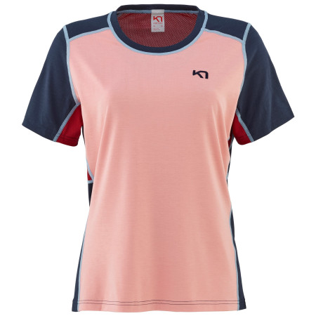 Camiseta de mujer Kari Traa Sanne Hiking Tee rosa/azul Dream