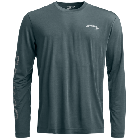 Camiseta funcional de hombre Ortovox 150 Cool Pillow Long Sleeve gris Dark Arctic Grey