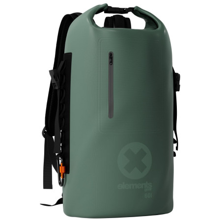 Bolsa impermeable Elements Gear Trek 2.0 - 60L (2 popruhy) verde forest green