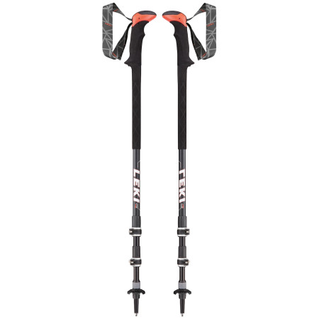 Bastones de senderismo Leki Sherpa XTG AS rojo BlackWhiteFluorescentRed