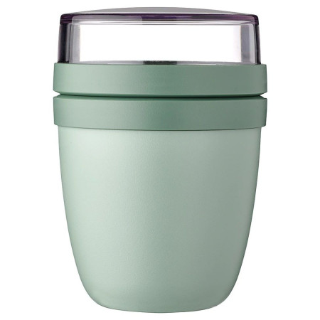 Caja de merienda Mepal Ellipse Mini 300 + 120 ml verde Nordic Sage