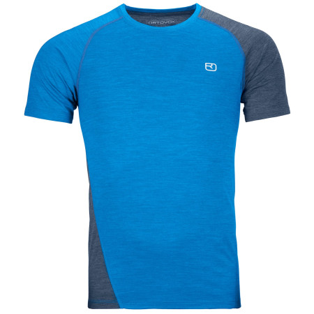 Camiseta funcional de hombre Ortovox 120 Cool Tec Fast Upward Ts M 2023 azul SafetyBlueBlend