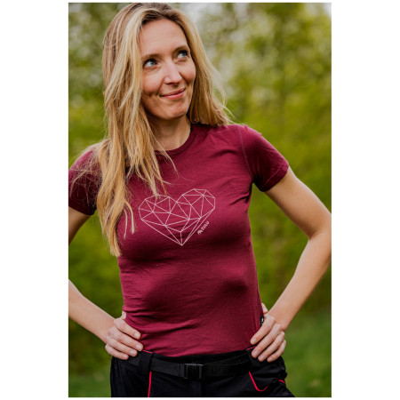 Camiseta de mujer Zulu Merino 160 Short Heart