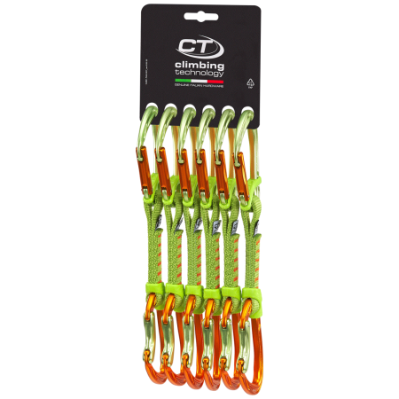 Juego de cintas express Climbing Technology Nimble FIXBAR SET 12 cm NY 6pc