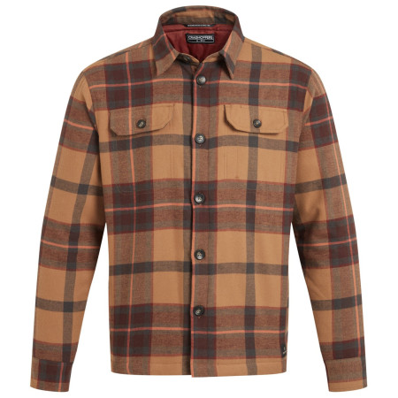 Camisa de hombre Craghoppers Burnbank Overshirt marrón ErthnwareChk