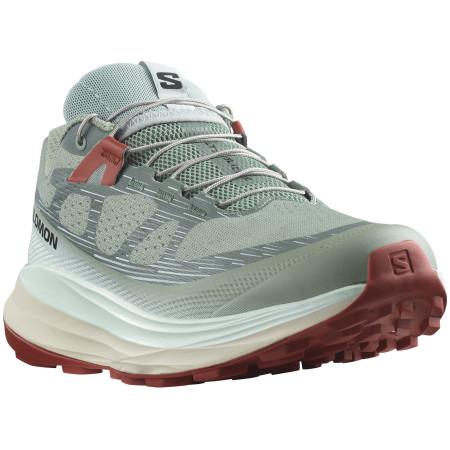 Zapatillas de carrera para mujer Salomon Ultra Glide 2 verde claro Lily Pad / Bleached Aqua / Hot Sauce