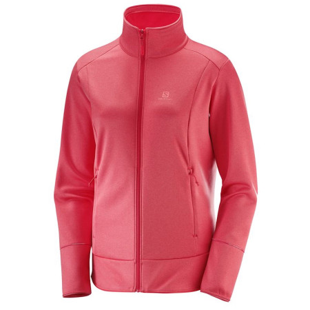 Sudadera de mujer Salomon Discovery Fz W rosa HibiscHeather