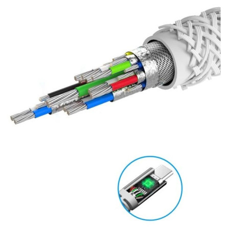 Cable Swissten Kevlar USB C / Lightning 1,5 m