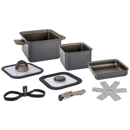 Juego de ollas Brunner Torralta Square gris/negro