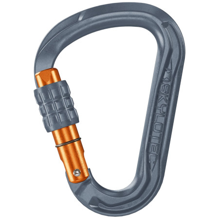 Mosquetón Skylotec Leger SG (screw gate) gris/naranja Grey/Orange