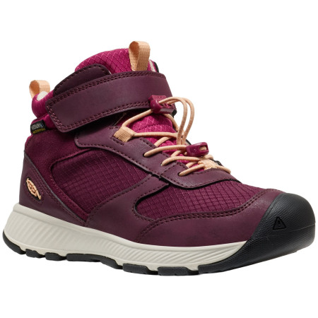 Calzado para niños Keen Skua Mid Wp Youth rosa fig/peach fuzz
