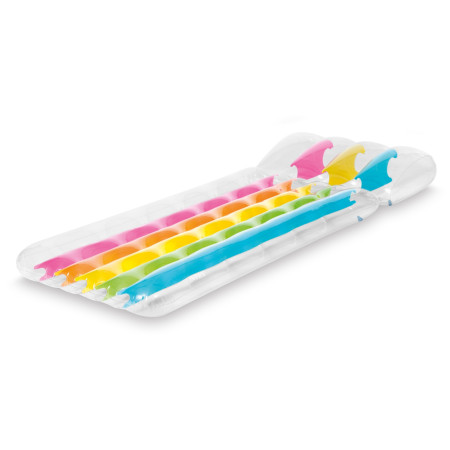 Tumbona hinchable Intex Rainbow Mat blanco