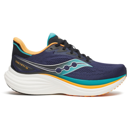 Zapatillas de carrera para hombre Saucony Triumph 24 azul/naranja naval/tranquil