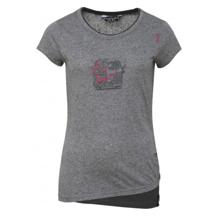 Camiseta de mujer Chillaz Fancy Lettering Bus gris DarkGrayMelange