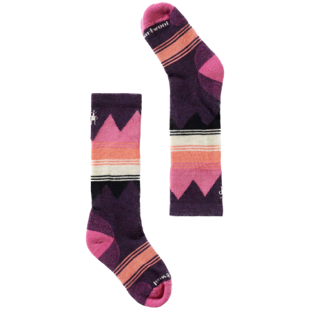 Calcetines para niños Smartwool Kids' Ski Light Cushion OTC Socks violeta Prple Ris