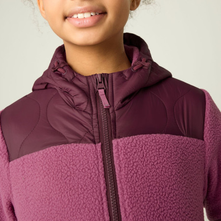 Sudadera para niños Regatta Myla Hybrid Jacket Fig/Violet
