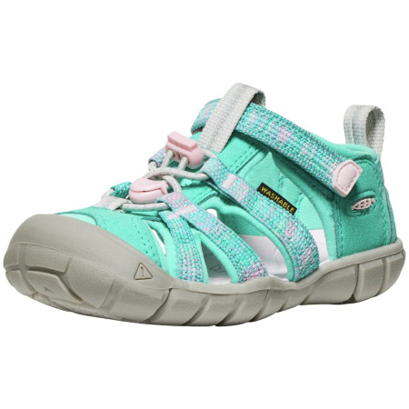 Sandalias para niños Keen Seacamp II Cnx Children Bright Aqua/Giggle Pink