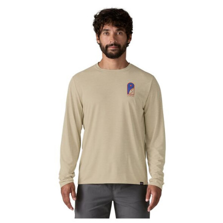 Camiseta de hombre Patagonia M's L/S Cap Cool Daily Graphic Shirt - Lands