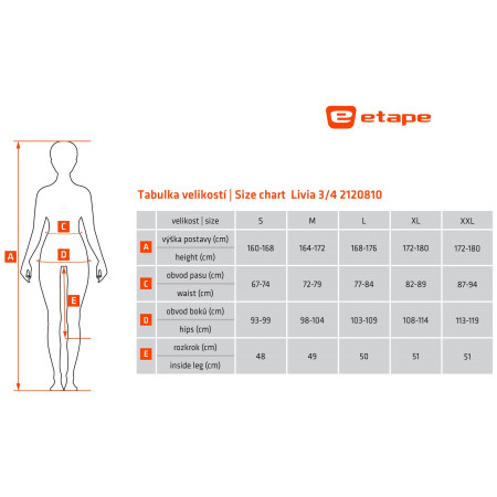 Pantalones de ciclismo para mujer Etape Livia 3/4