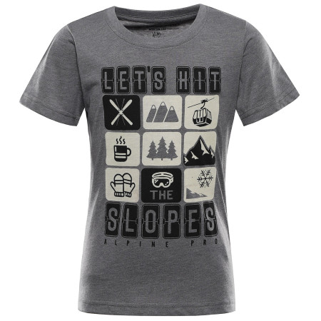 Camiseta para niños Alpine Pro Rejo 3 Grey gris ŠEDÁ