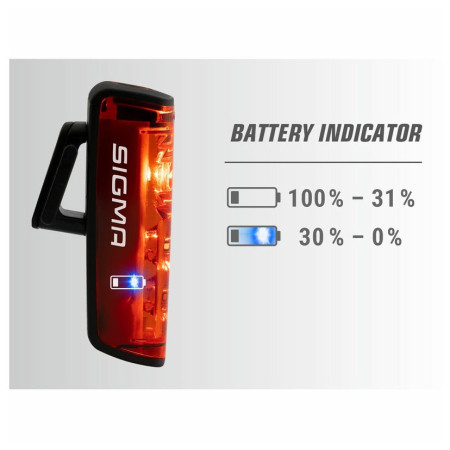 Luz delantera / trasera Sigma Aura 80 USB + Blaze