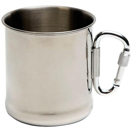 Taza Bo-Camp Taza de acero inoxidable con mosquetón