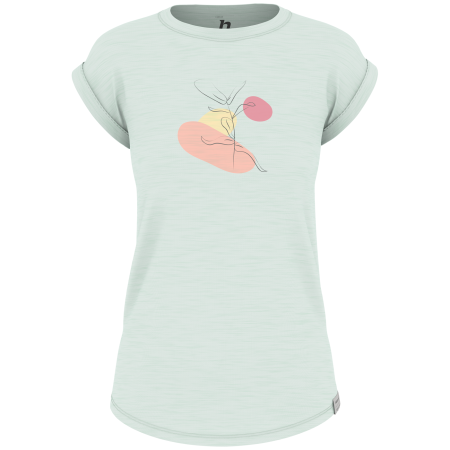 Camiseta de mujer Hannah Arissa II verde blue flower