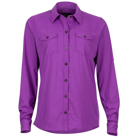Camisa de mujer Marmot Annika LS violeta BrightViolet