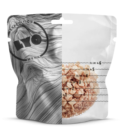 Comida deshidratada Lyo food Pastel de manzana con crumble