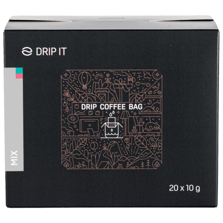 Café Drip it Mix - Brazil, Nicaragua 20x10 g gris šedá