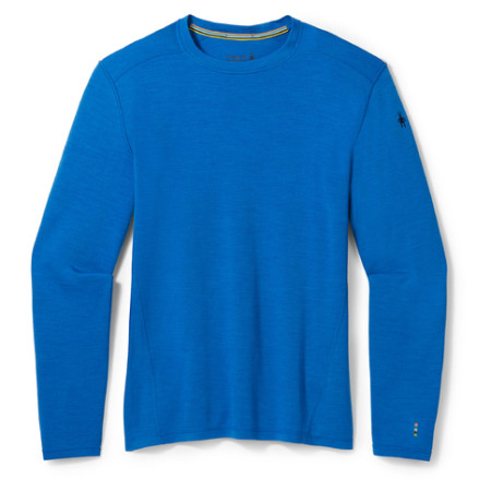 Camiseta funcional de hombre Smartwool M Classic Thermal Merino Base Layer Crew Boxed 2022 azul laguna blue heather