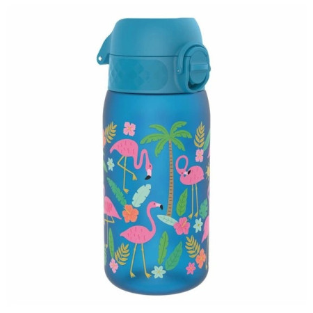 Botella para niños Ion8 Leak Proof Blue Flamingos 400ml