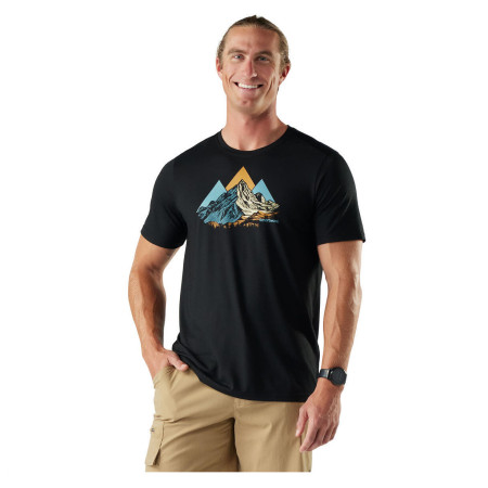 Camiseta funcional de hombre Smartwool Triangle Mountain Active Short Sleeve Graphic Tee