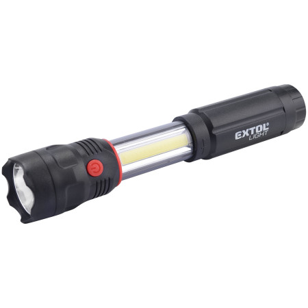 Linterna Extol 100lm, CREE + 150lm, COB