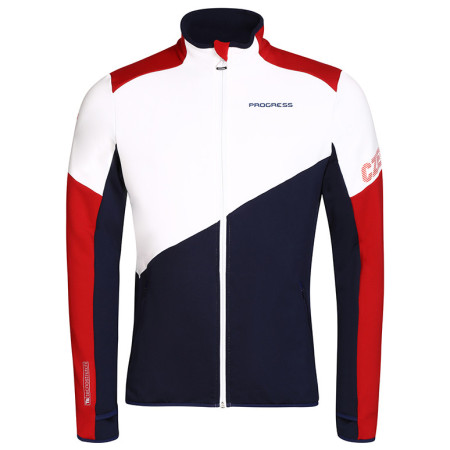 Sudadera de hombre Progress Territory Czech azul oscuro/blanco trikolora