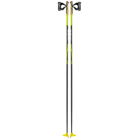 Bastones de esquí alpino Leki CC 450 negro/verde neonyellow-black-white