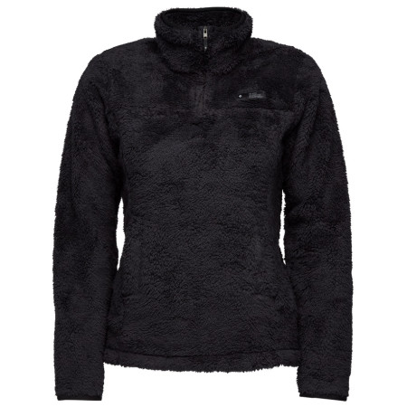 Sudadera de mujer Black Diamond Roadie QTR Zip Fleece negro Black