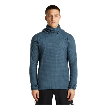 Sudadera de hombre Icebreaker Men Mer 400 RealFleece Grid Pulover Hood