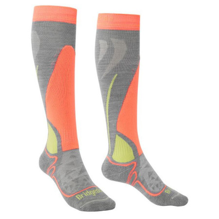 Medias Bridgedale Ski Junior Racer Denim gris/verde grey/neon/323