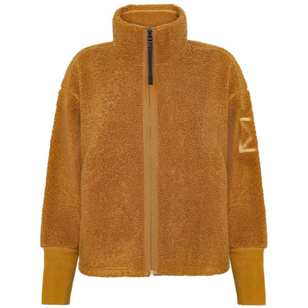 Sudadera de mujer Didriksons Mella Wns Fz 3 naranja Spice Brown