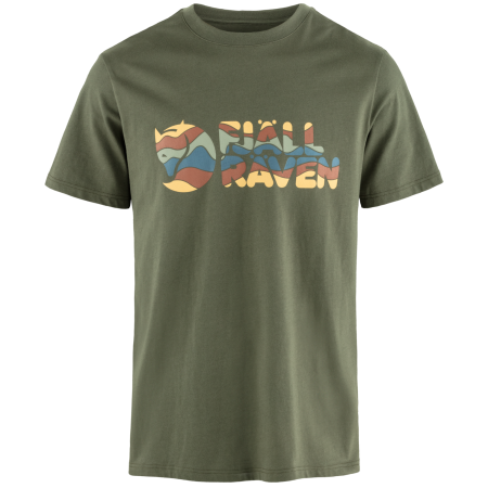 Camiseta de hombre Fjällräven Multicolor Logo T-shirt M verde Laurel Green