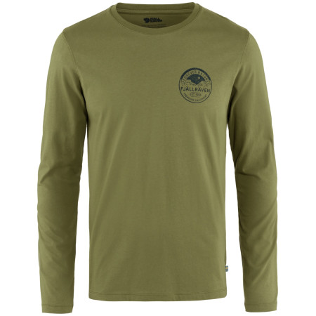 Camiseta de hombre Fjällräven Forever Nature Badge LS verde claro Caper Green