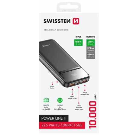 Batería externa Swissten Power Line II 10000 mAh