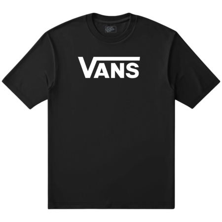 Camiseta de hombre Vans Classic Drop V SS Crew Tee-B negro Black/White