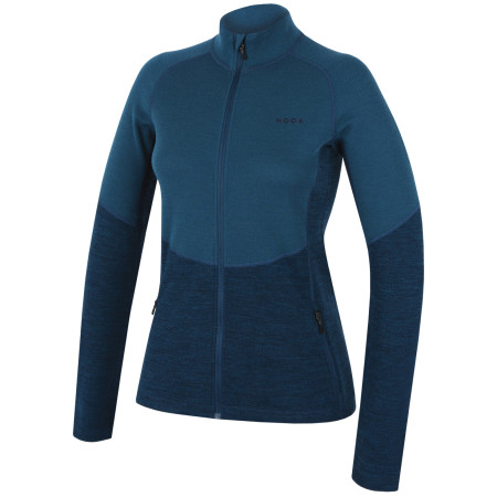 Sudadera de mujer MOOA Merino 3D 240 azul lagoon blue