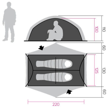 Tienda ultraligera Hannah Tercel 2 Light