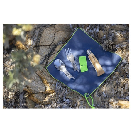 Cubierto Opinel Picnic Plus con tenedor/cuchara/toallita